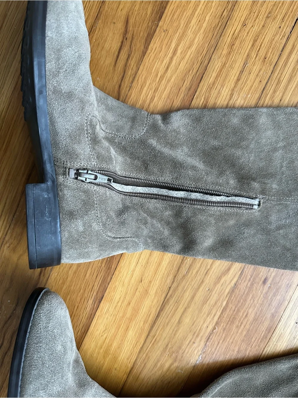 Aldo Over-the-Knee Suede Boots in Taupe